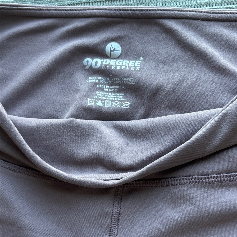 90 Degree By Reflex Charcoal Active Leggings